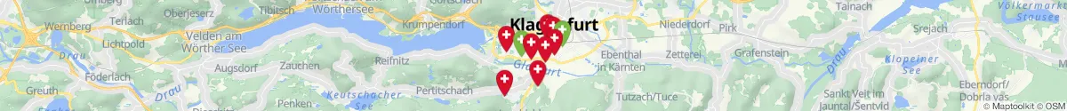 Kartenansicht für Apotheken-Notdienste in der Nähe von Viktring (Klagenfurt  (Stadt), Kärnten)
